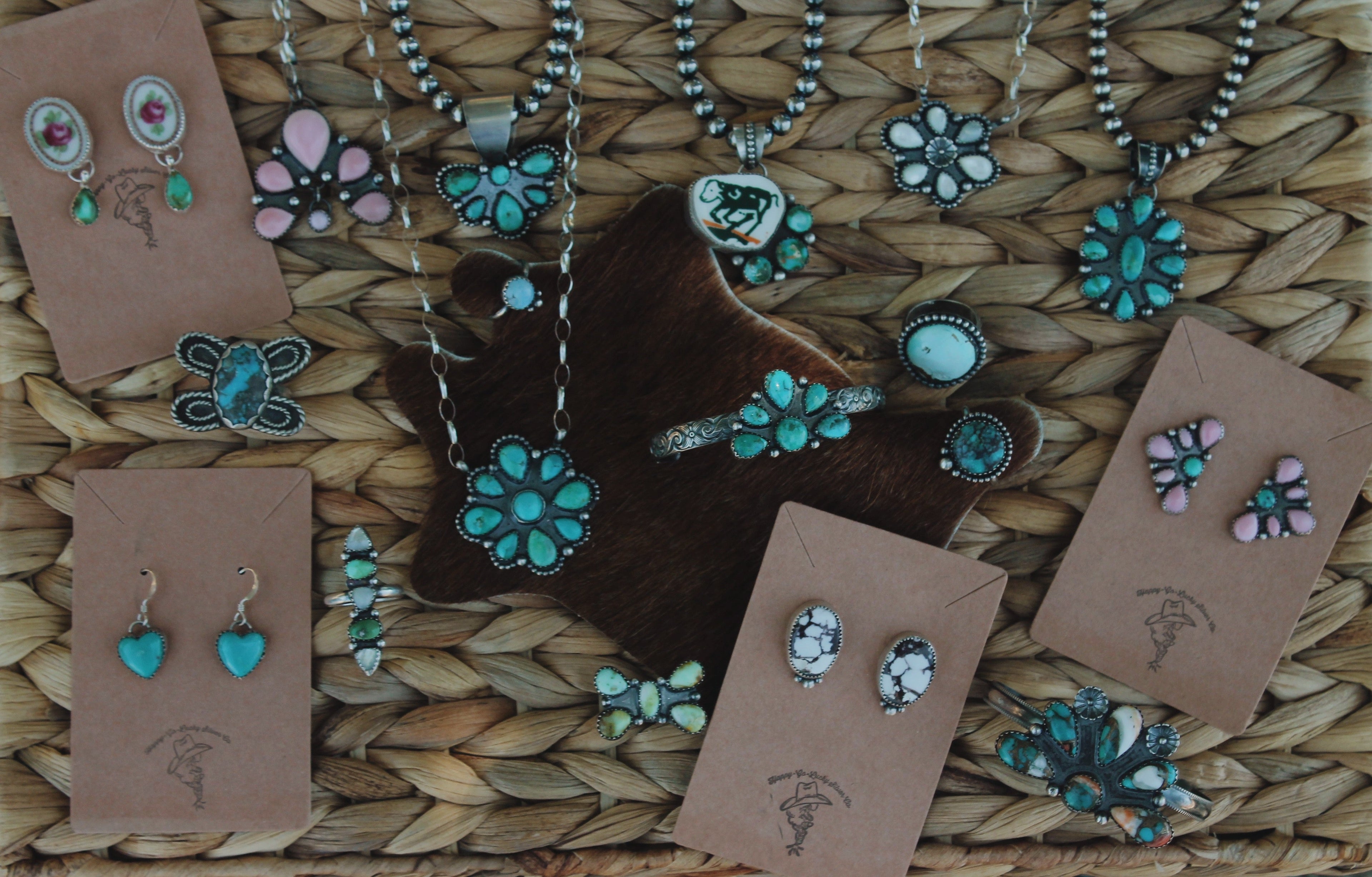 White Buffalo Earrings