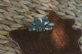 Turquoise, Oyster + Copper Cuff
