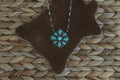 Kingman Turquoise Cluster Necklace