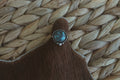 Turquoise Ring With Beaded Detail
