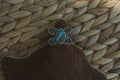 Turquoise Rope Butterfly Ring